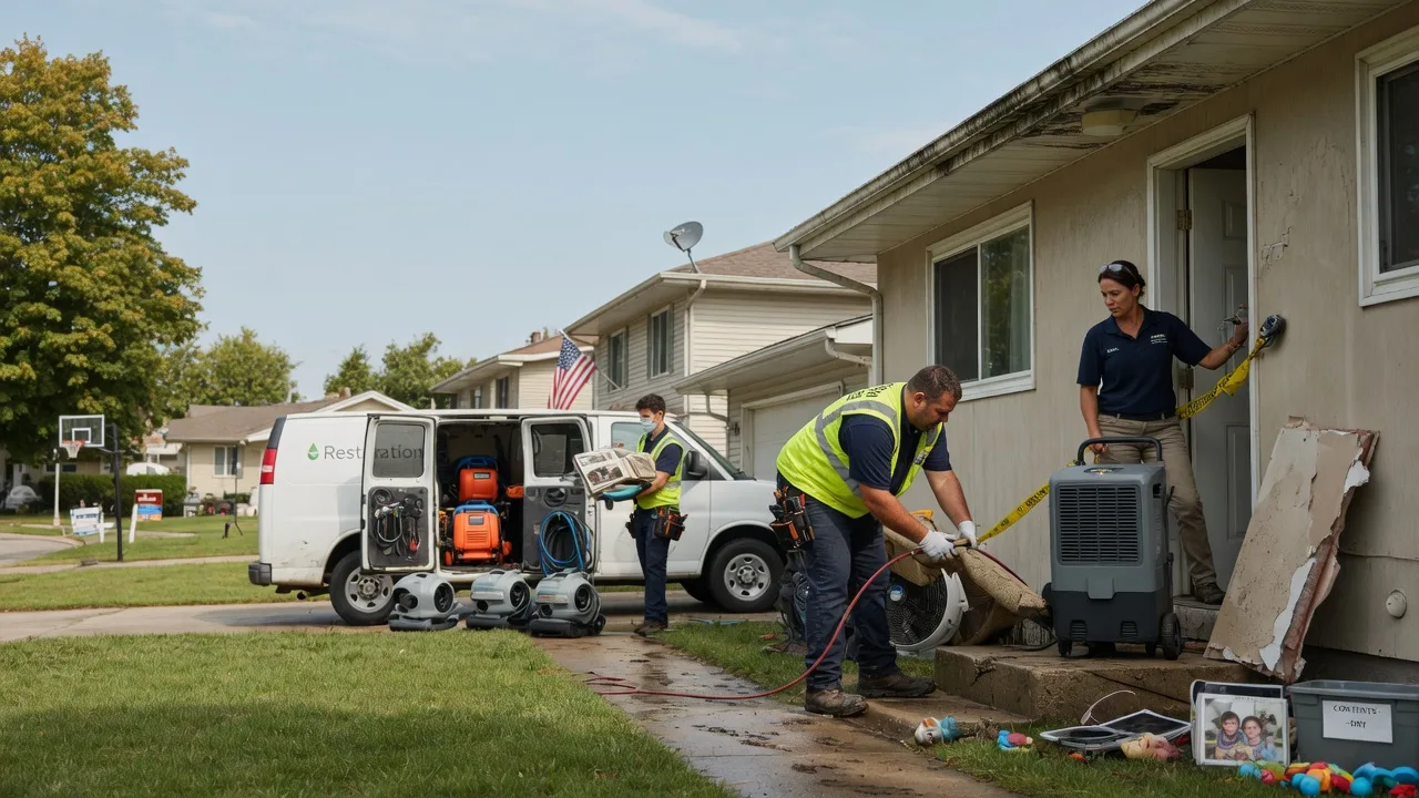 Water Damage Restoration in Trafalgar, IN near me
